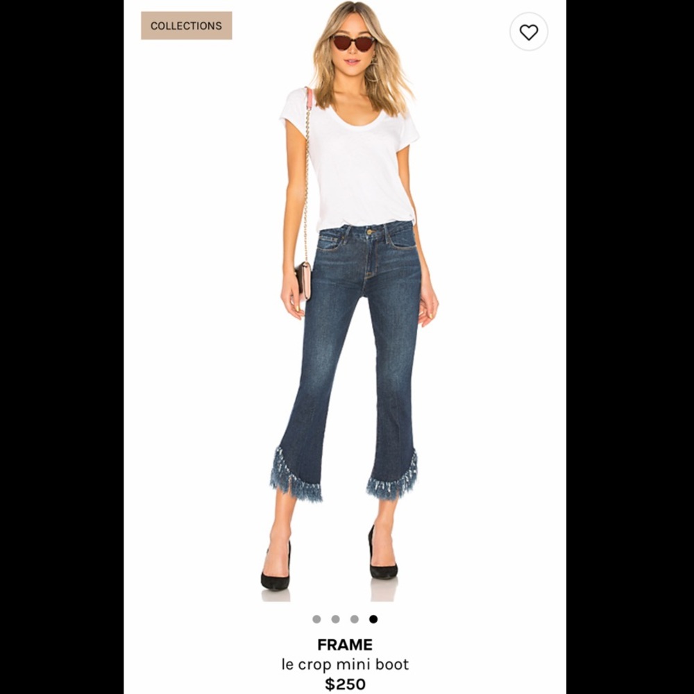 NWT Frame Denim Le Crop Mini Boot Jeans